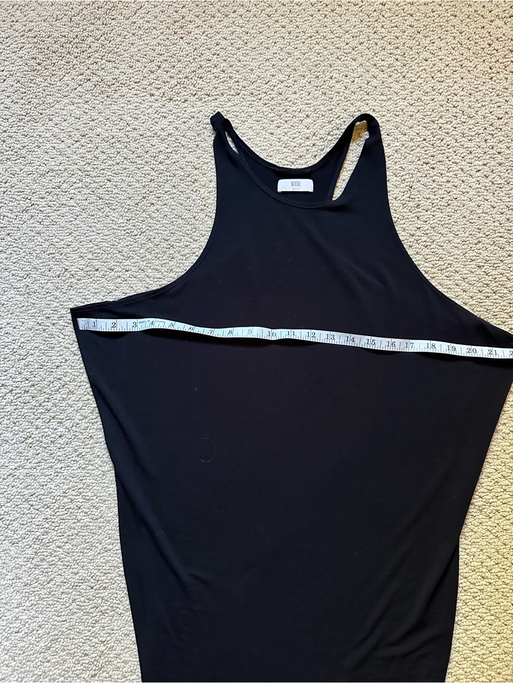 Mikoh Mavericks Black Maxi Dress Coverup Racerback Sz 1/Sm - Picture 11 of 13